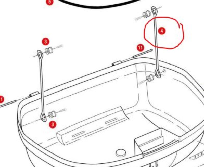 Givi Stop-veskens åpningstråd, 2 stk.