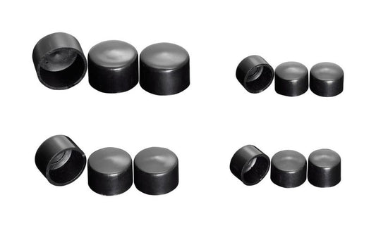 Highway Hawk SVART DEKKSELM. SKRUE HEX. BOLT M8 (B = 12MM)