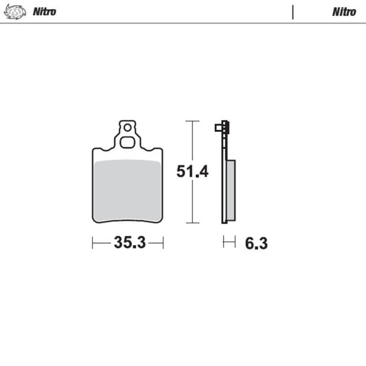 Moto-Master Bremseklosser KTM: bak 65cc 2000-2003
