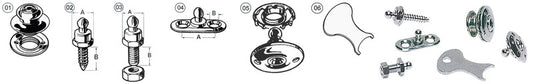 Tomax male screw + ring nut