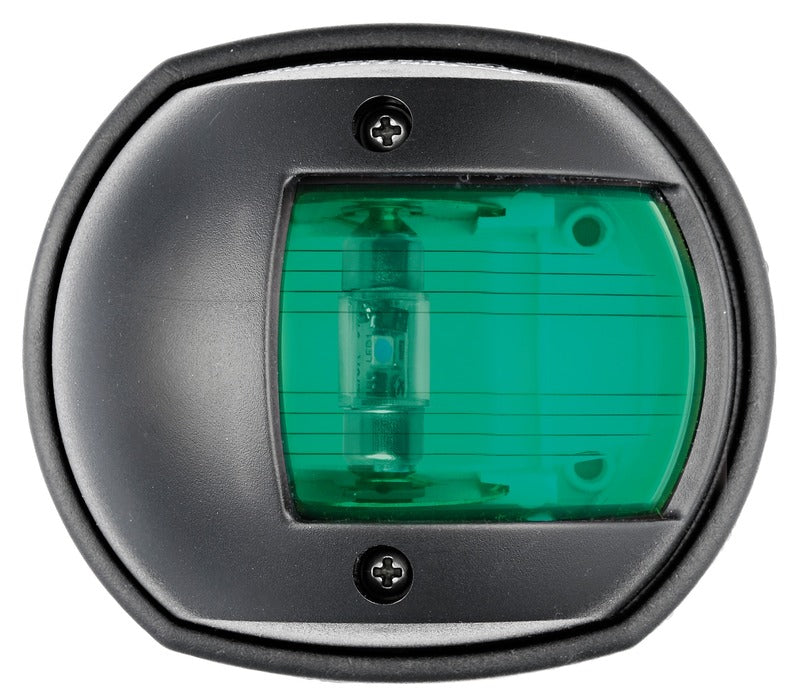 Compact 12 LED lanterne svart - grønn