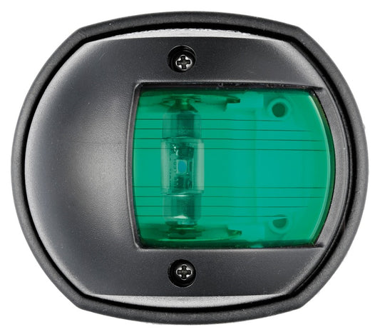 Compact 12 LED lanterne svart - grønn