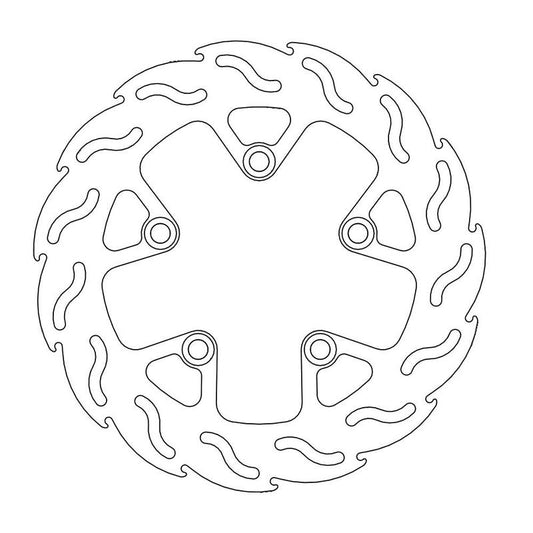 Moto-Master Flame Bremseplate bak Suzuki: GS Bandit, GSX, RF, SV