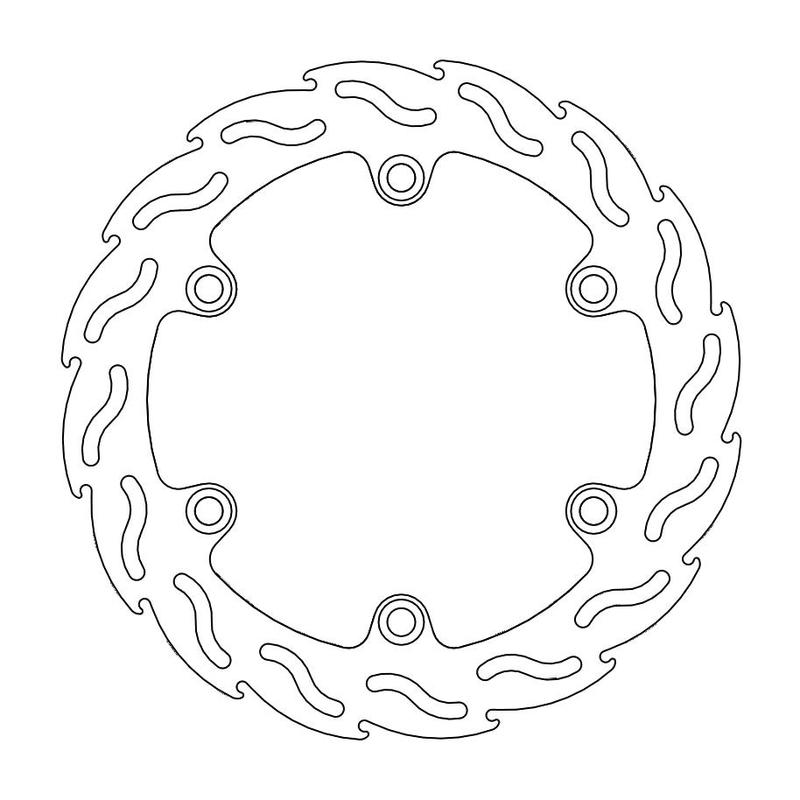Moto-Master Flame Bremseplate bak Honda: CBR 1100 XX blackbird