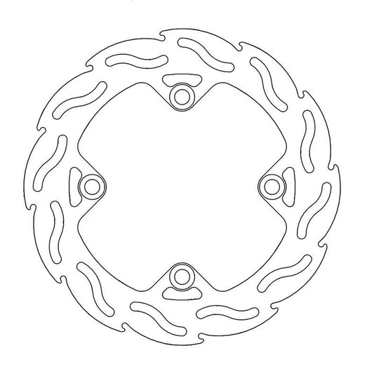 Moto-Master Flame bremseplate bak Honda: XR 250-400-600-650L, Kawa KFX 400