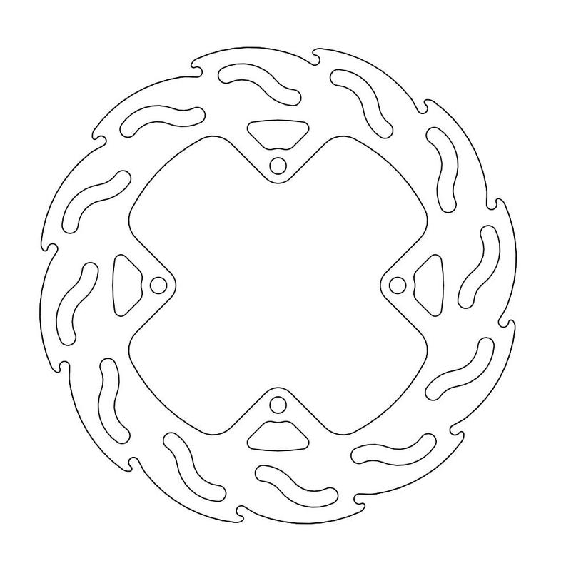 Moto-Master Flame bremseplate bak Honda: CR 80-85-150