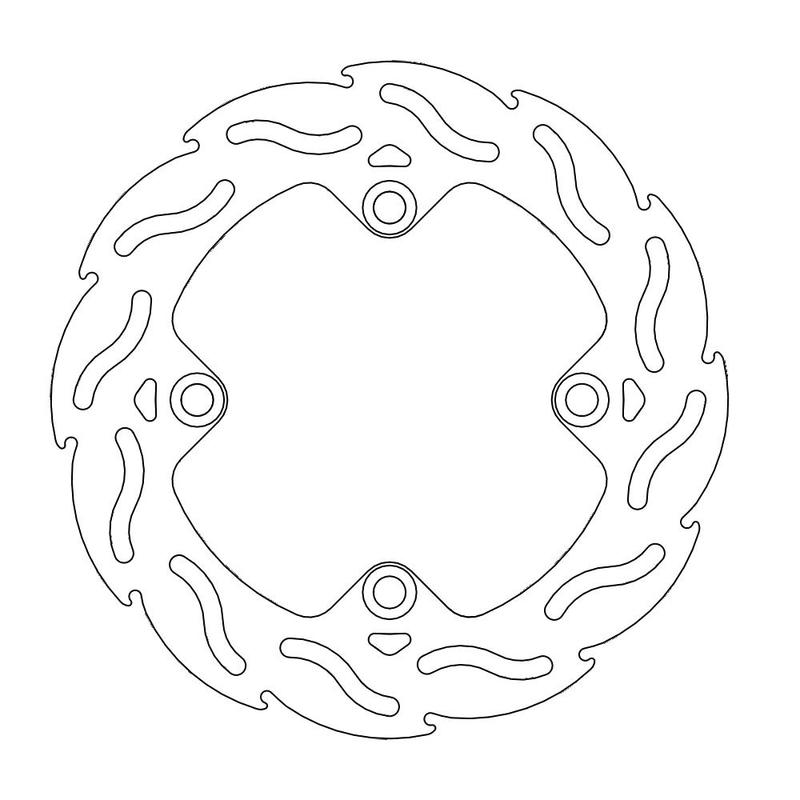 Moto-Master Flame bremseplate bak Honda: CB 400-600, CBR 600-900-1000