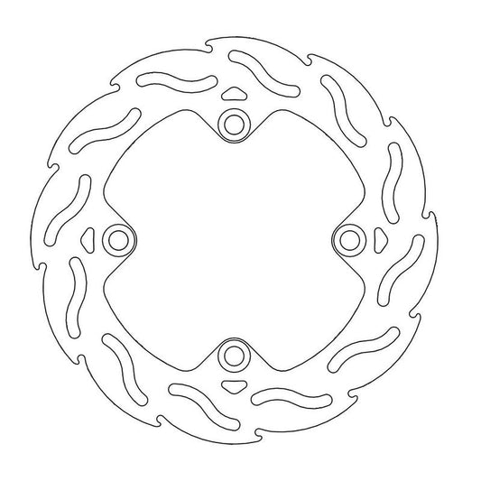 Moto-Master Flame bremseplate bak Honda: CB 400-600, CBR 600-900-1000