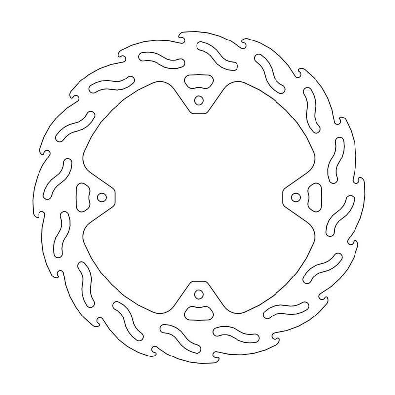 Moto-Master Flame bremseplate bak Honda: CR 125-250, CRF 250-450