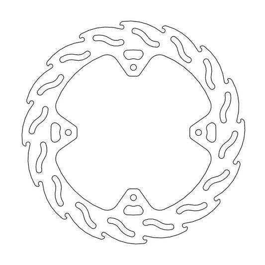 Moto-Master Flame bremseplate bak Honda: CR 125-250, CRF 250-450