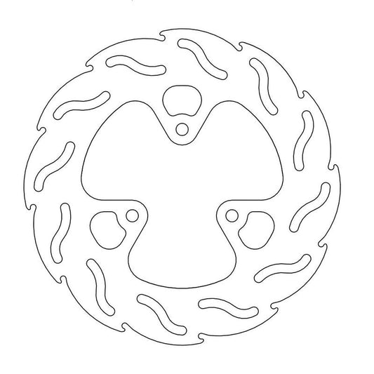 Moto-Master Flame bremseplate bak Honda: TRX 250X-300EX