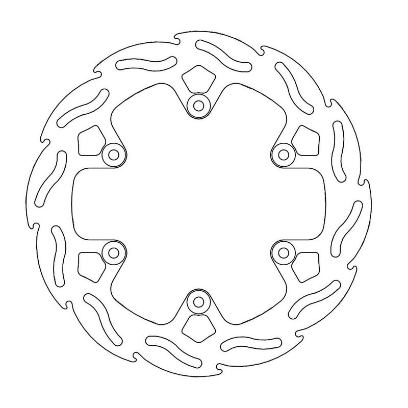 Moto-Master Flame bremseplate bak GAS GAS