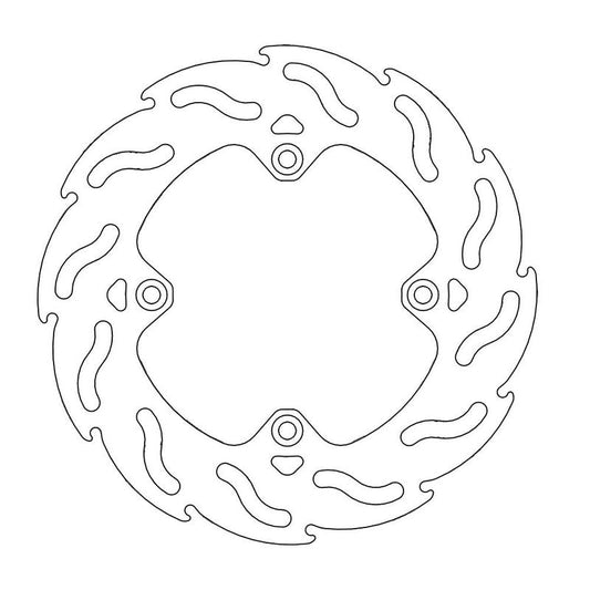Moto-Master Flame bremseplate bak Kawasaki: KX 80-100, Suzuki: RM 80-85