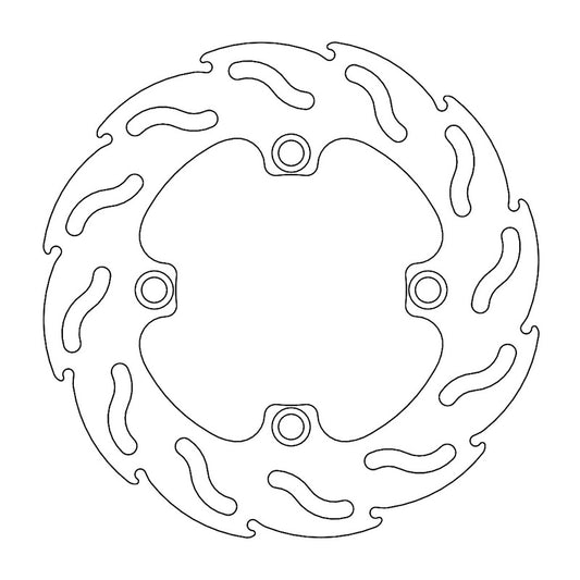 Moto-Master Flame bremseplate bak Kawasaki: KX 85