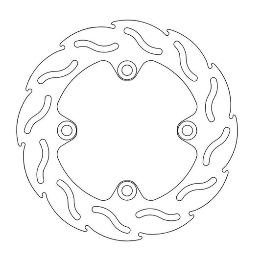 Moto-Master Flame bremseplate bak Kawasaki: Z 750-1000, ZX-6R(R), ZX-9R, ZX-10