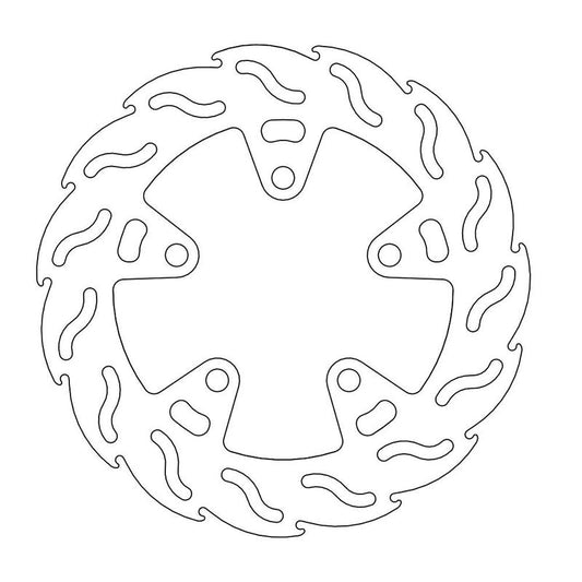 Moto-Master Flame Brakedisc bak Kawasaki: GTR 1000, ZX-R(R), ZX-9R, ZXR 750