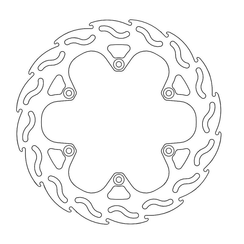 Moto-Master Flame Brakedisc bak Suzuki DR-Z 250-400, RM 125-250