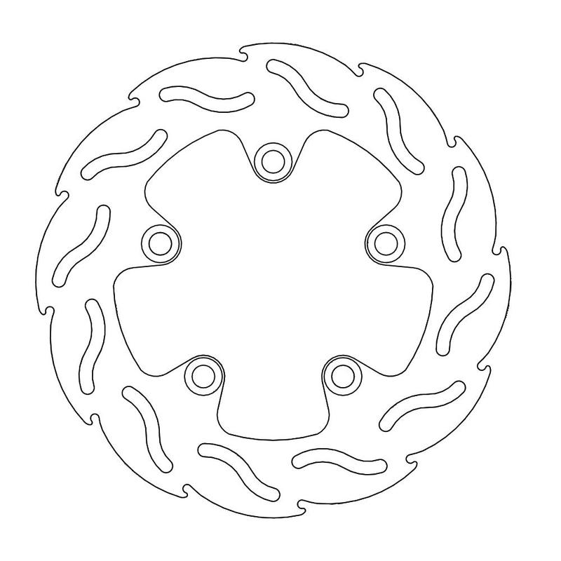 Moto-Master Flame Brakedisc bak Suzuki: GSX-R 600-750-1000-1100, SV 650-1000