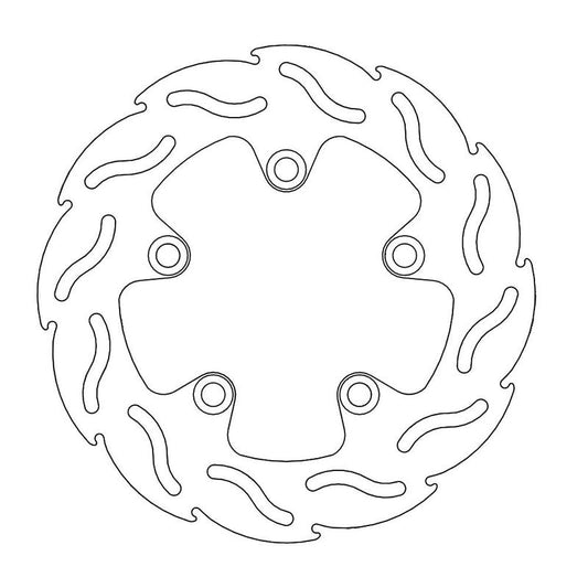 Moto-Master Flame Brakedisc bak Suzuki: GSX-R 600-750-1000-1100, SV 650-1000