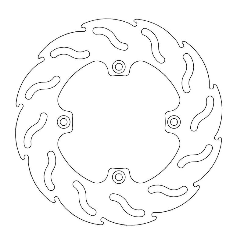 Moto-Master Flame Brakedisc bak Yamaha YZ 80-85