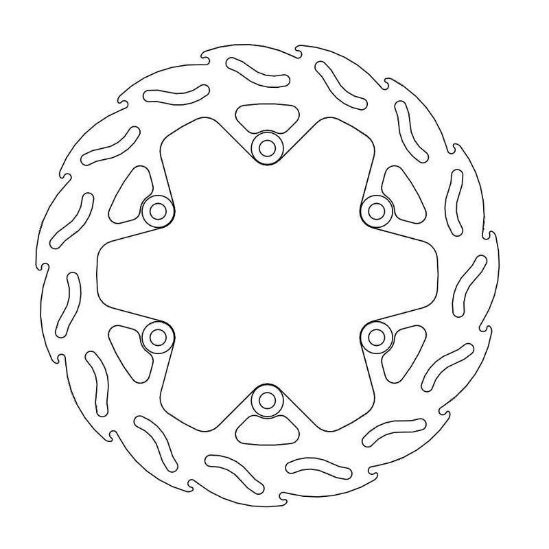 Moto-Master Flame Brakedisc bak Yamaha TDM