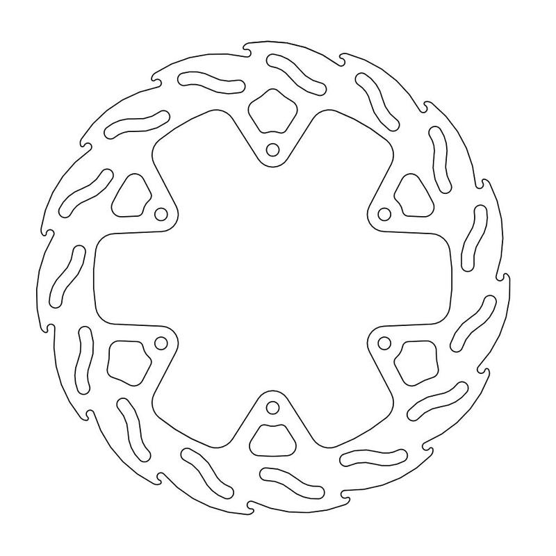 Moto-Master Flame Bremseplate bak Yamaha YZ, YZF, WR, WRF