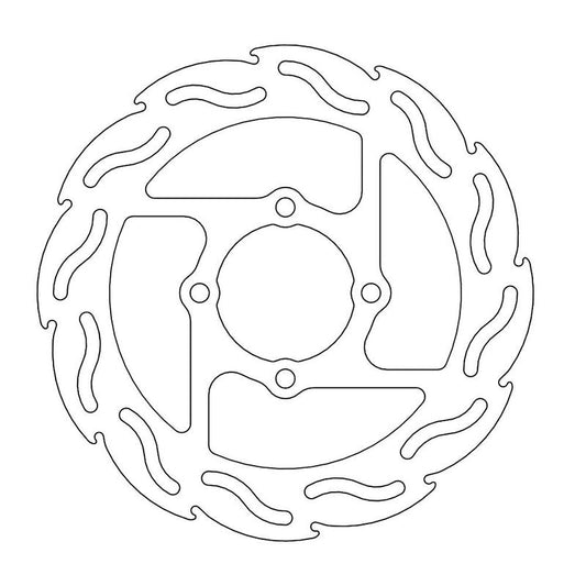 Moto-Master Flame Bremseplate bak Yamaha: Banshee, Blaster, Raptor, Warrior,