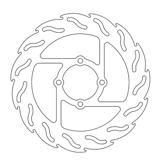 Moto-Master Flame Bremseplate bak Yamaha: Warrior YFM 350