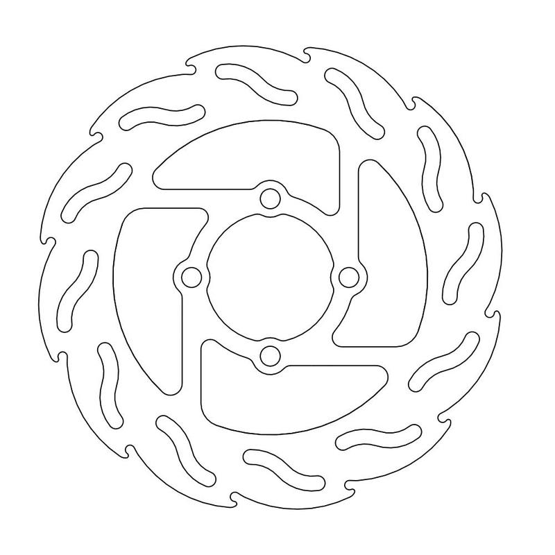 Moto-Master Flame Bremseplate bak Yamaha: YFZ 450