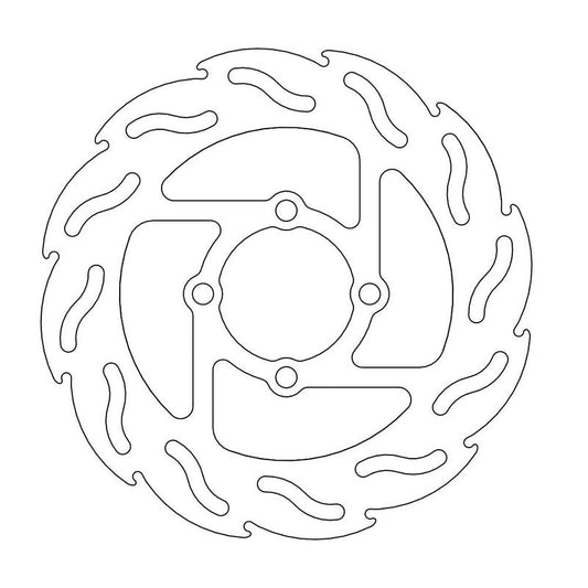 Moto-Master Flame Bremseplate bak Yamaha: YFZ 450