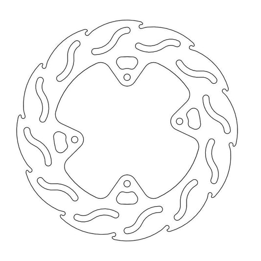 Moto-Master Flame Bremseplate foran Honda: CR 80-85-150