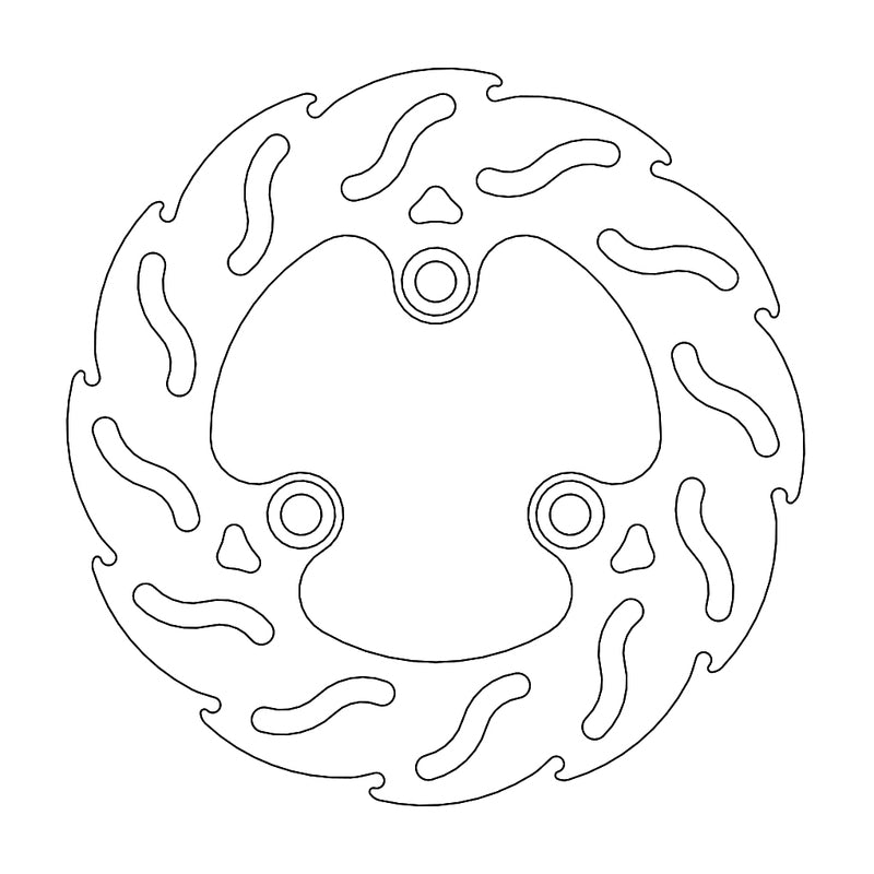 Moto-Master Flame Bremseplate Scooter MBK, Yamaha