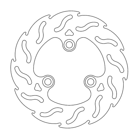 Moto-Master Flame Bremseplate Scooter MBK, Yamaha