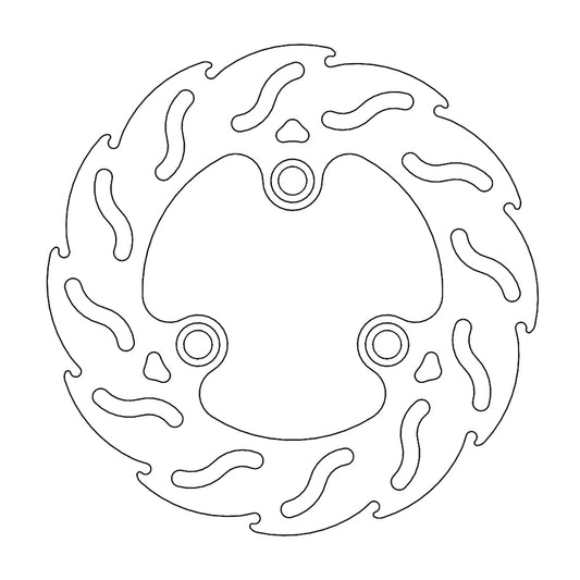 Moto-Master Flame Bremseplate Scooter Peugeot: Speedfight