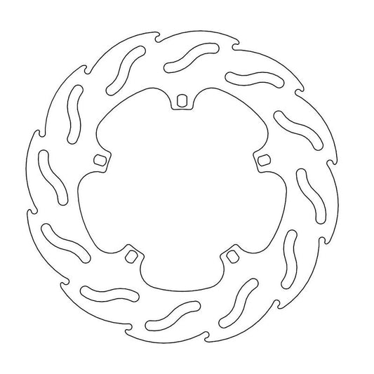 Moto-Master Flame Bremseplate Scooter Vespa: ET2, ET4, PX, PE, Skipper, Hexagon