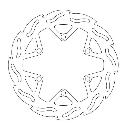 Moto-Master Flame Bremseplate foran Kawasaki: KX 85