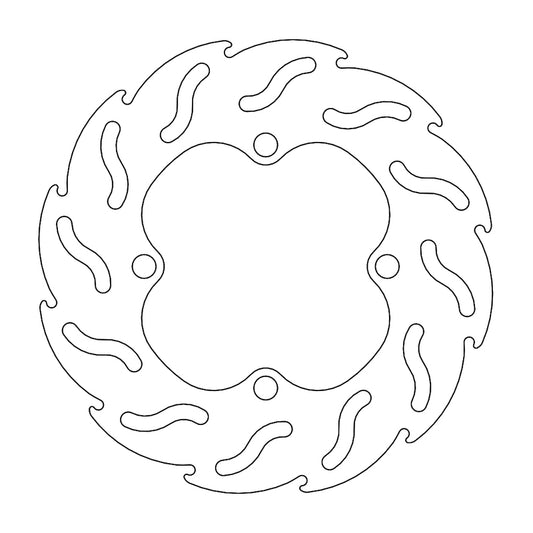 Moto-Master Flame Bremseplate bak Kawasaki: KX65, Suzuki: RM65