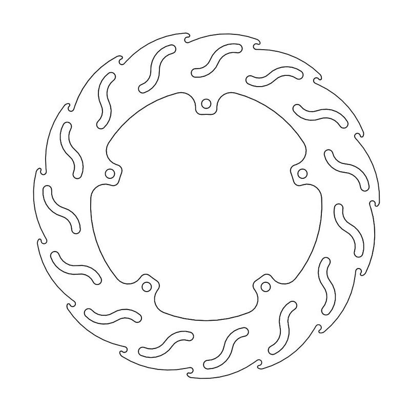 Moto-Master Flame Bremseplate Scooter Gilera: DNA 50-180