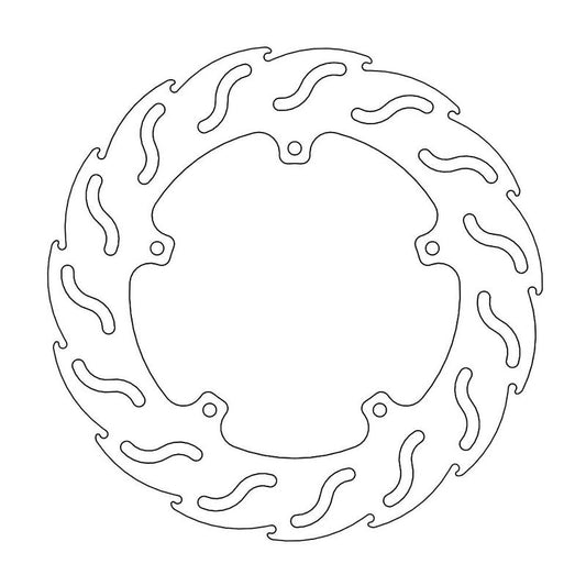 Moto-Master Flame Bremseplate Scooter Gilera: DNA 50-180