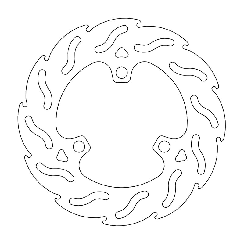 Moto-Master Flame Bremseplate bak Honda: TRX 450