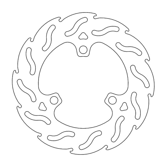 Moto-Master Flame Bremseplate bak Honda: TRX 450