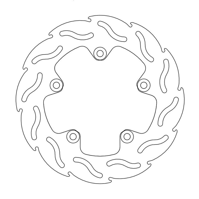 Moto-Master Flame Bremse Skive bak Aprilia: RSV 1000, SL 1000, Tuono 1000