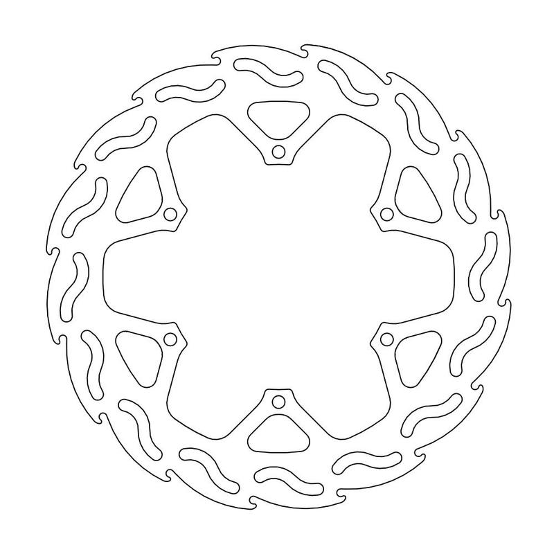 Moto-Master Flame Bremse Skive bak TM 125-250-300-400-530