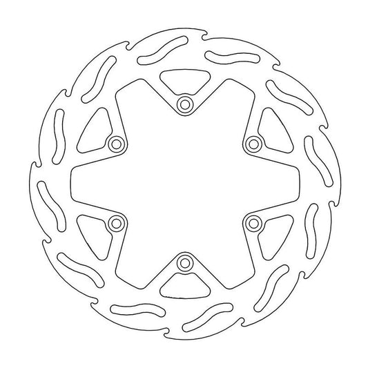 Moto-Master Flame Bremse Skive foran Kawasaki: KX 80-100