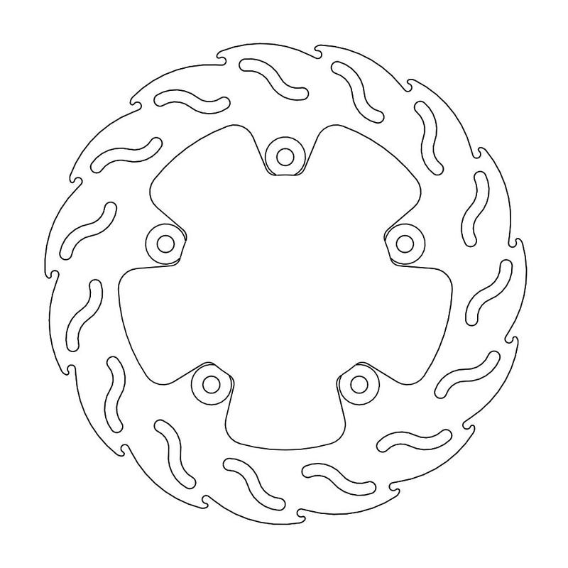 Moto-Master Flame Bremseplate bak Ducati: 749, 999