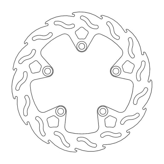 Moto-Master Flame Bremseplate bak Yamaha: FZ1, FZ6, MT-03