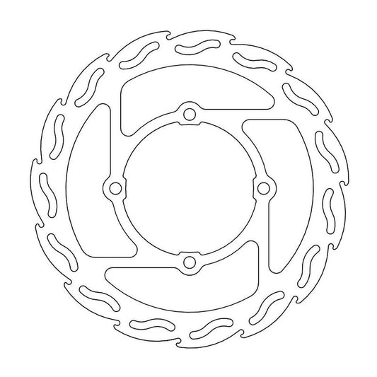 Moto-Master Flame Bremseplate foran Kawasaki KX, KX-F