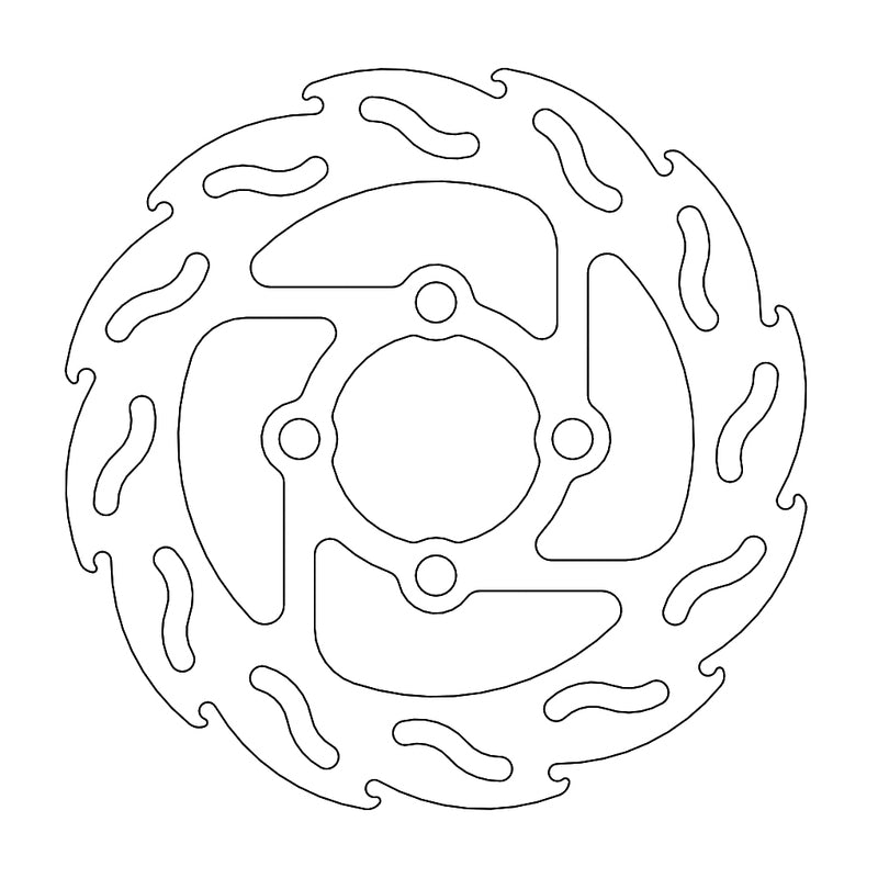 Moto-Master Flame bremseskive bak Yamaha: Raptor 700