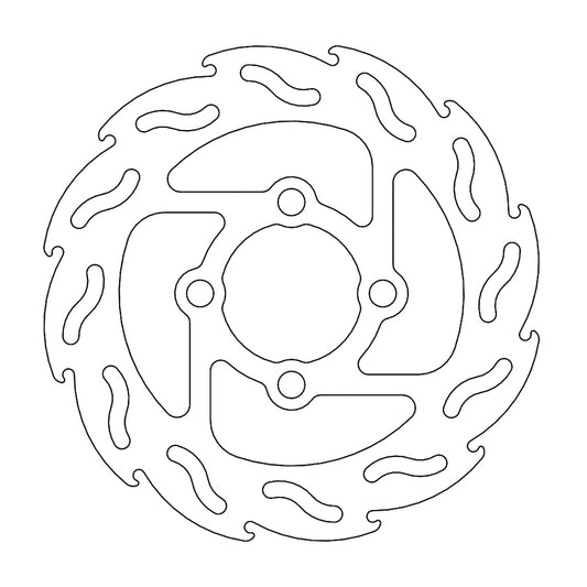 Moto-Master Flame bremseskive bak Yamaha: Raptor 700