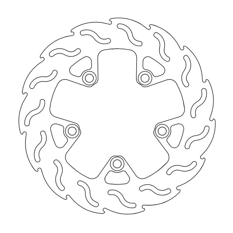Moto-Master Flame bremseskive bak Kawasaki: ZRX 1100-1200